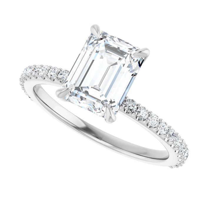 14K White | Emerald