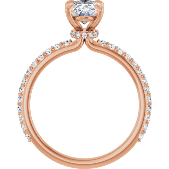 14K Rose | Oval