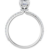 14K White | Oval