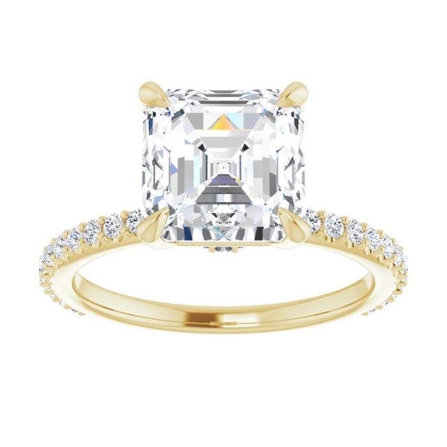 14K Yellow | Asscher