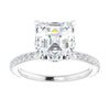 14K White | Asscher