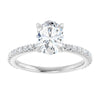 14K White | Oval