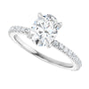14K White | Oval