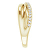 123711 / Ring / Set / 14K Yellow / Natural Diamond / Round / 1.3 Mm / Polished / 1/5 Ctw Natural Diamond Criss-Cross Ring