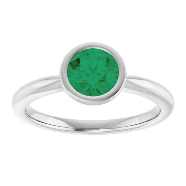 Lab-Grown Emerald | Round | 6mm