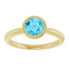 Natural Aquamarine | Round | 6mm