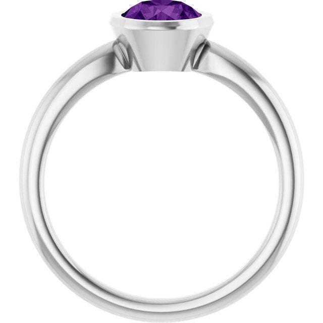 Natural Amethyst | Round | 6mm