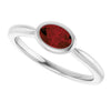 Natural Mozambique Garnet | Oval | 6 x 4mm