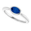 Lab-Grown Blue Sapphire | Oval | 6 x 4mm