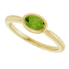 Natural Peridot | Oval | 6 x 4mm