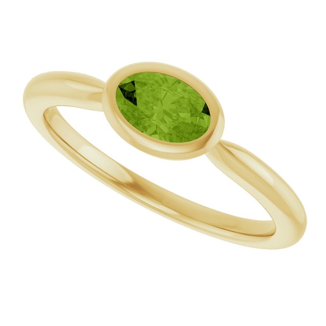 Natural Peridot | Oval | 6 x 4mm