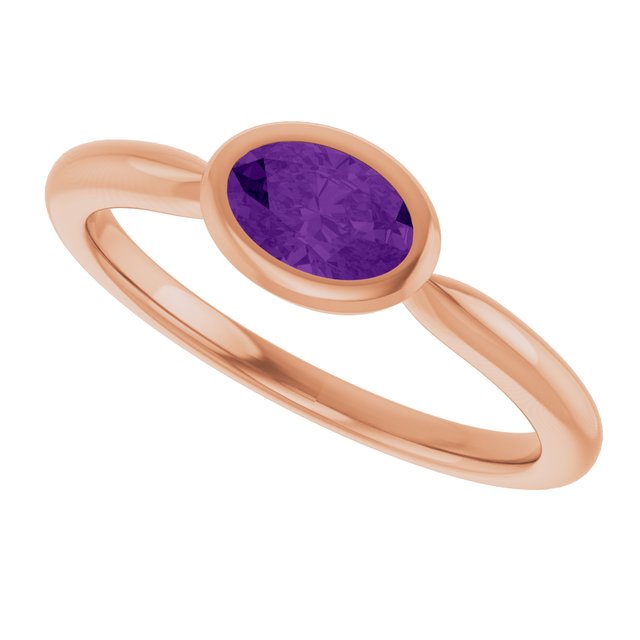 Natural Amethyst | Oval | 6 x 4mm