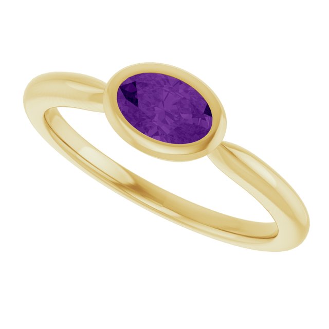 Natural Amethyst | Oval | 6 x 4mm