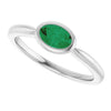 Lab-Grown Emerald | Oval | 6 x 4mm