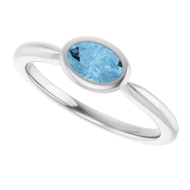 Natural Sky Blue Topaz | Oval | 6 x 4mm