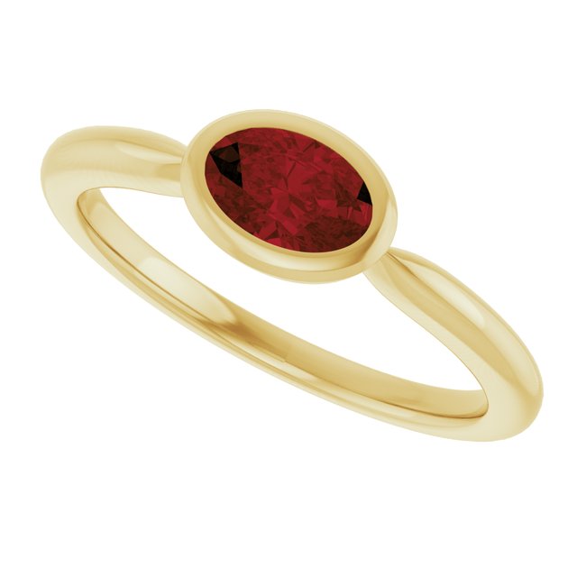 Natural Mozambique Garnet | Oval | 6 x 4mm