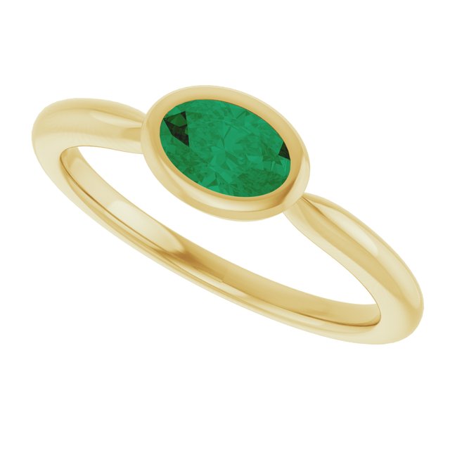 Lab-Grown Emerald | Oval | 6 x 4mm