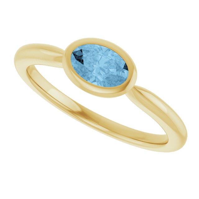 Natural Sky Blue Topaz | Oval | 6 x 4mm