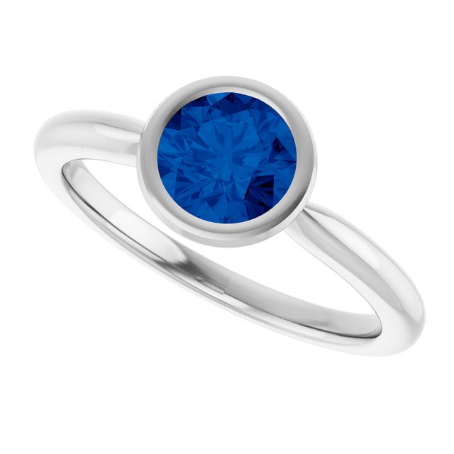 Lab-Grown Blue Sapphire | Round | 6mm