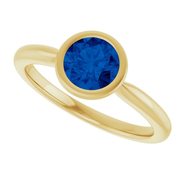 Lab-Grown Blue Sapphire | Round | 6mm