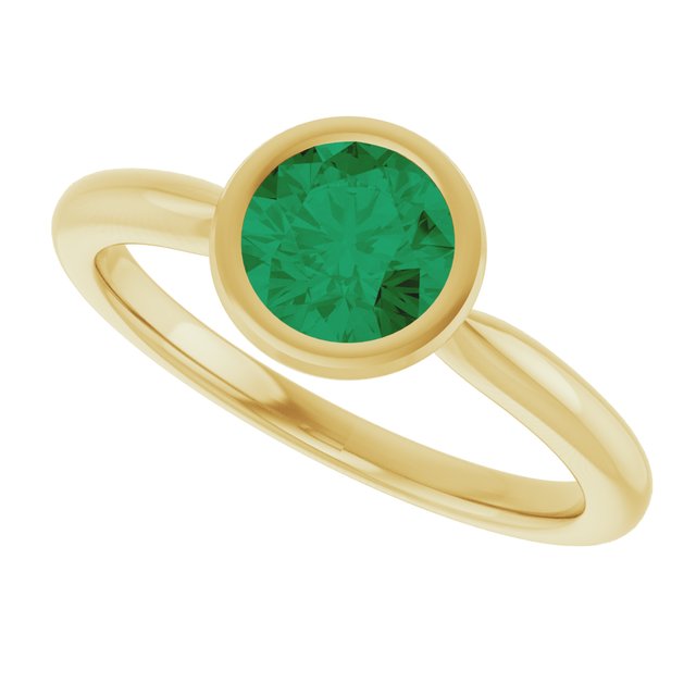 Lab-Grown Emerald | Round | 6mm