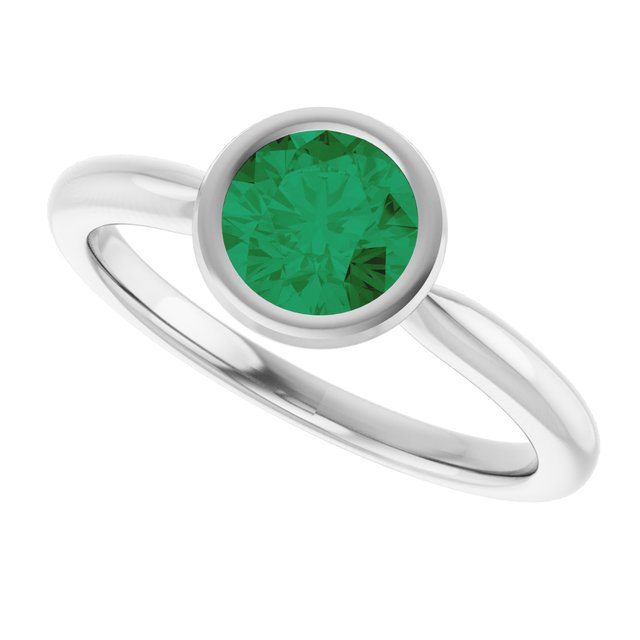 Lab-Grown Emerald | Round | 6mm