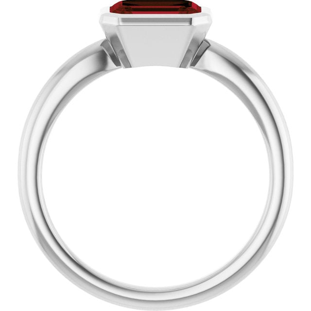 Natural Mozambique Garnet | Emerald | 7 x 5mm