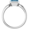 Natural Sky Blue Topaz | Emerald | 7 x 5mm