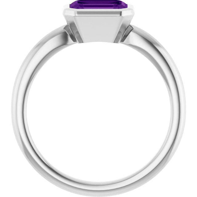 Natural Amethyst | Emerald | 7 x 5mm