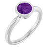 Natural Amethyst | Round | 6mm