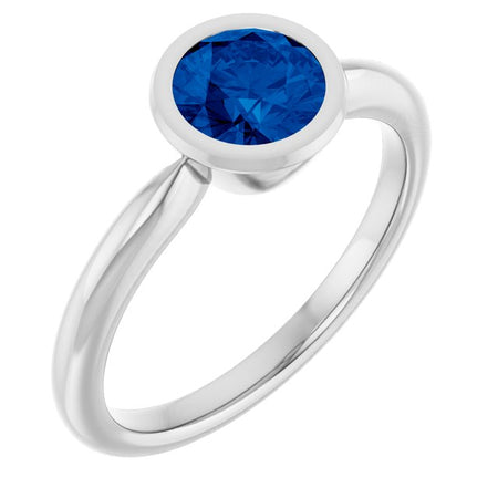 Lab-Grown Blue Sapphire | Round | 6mm