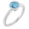 Natural Sky Blue Topaz | Round | 6mm
