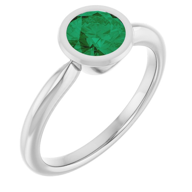 Lab-Grown Emerald | Round | 6mm