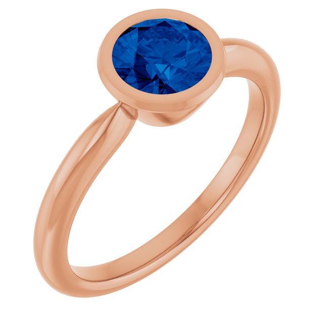 Lab-Grown Blue Sapphire | Round | 6mm