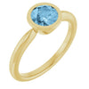 Natural Sky Blue Topaz | Round | 6mm