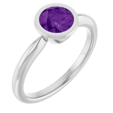 Natural Amethyst | Round | 6mm