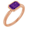Natural Amethyst | Emerald | 7 x 5mm