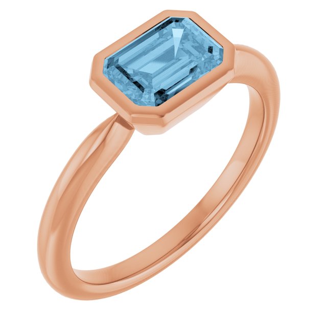 Natural Sky Blue Topaz | Emerald | 7 x 5mm