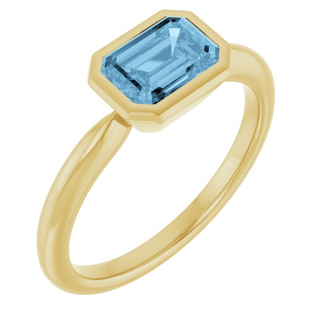 Natural Sky Blue Topaz | Emerald | 7 x 5mm