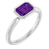 Natural Amethyst | Emerald | 7 x 5mm