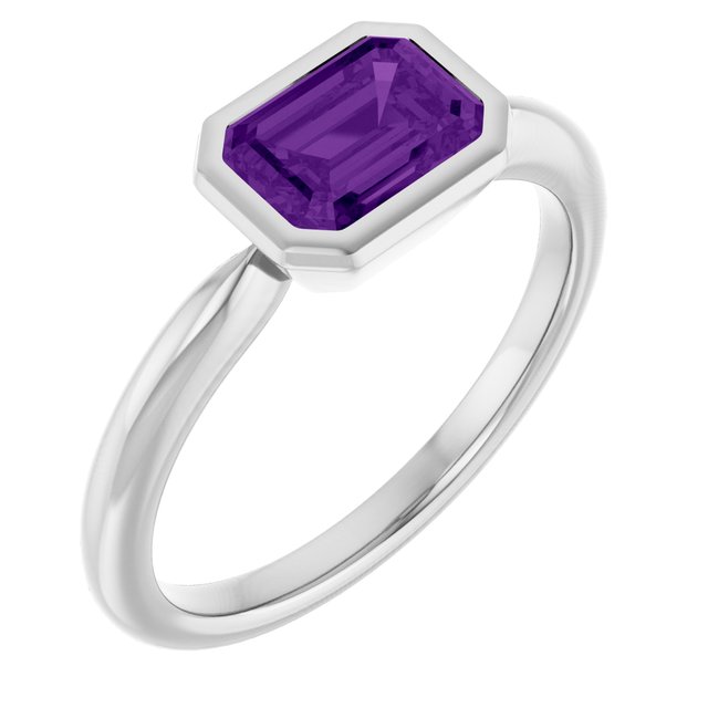 Natural Amethyst | Emerald | 7 x 5mm