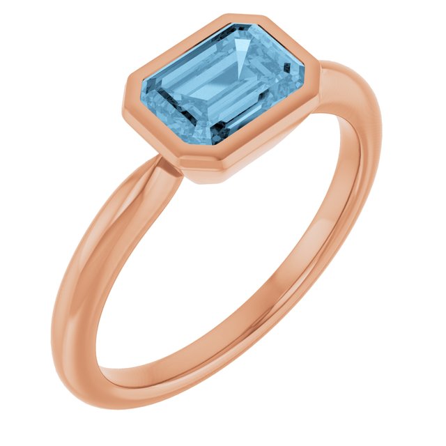 Natural Sky Blue Topaz | Emerald | 7 x 5mm