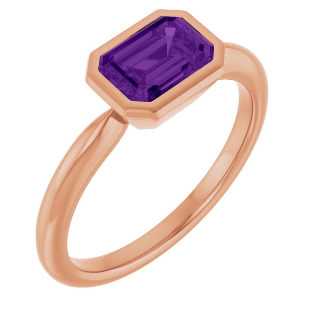 Natural Amethyst | Emerald | 7 x 5mm