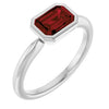 Natural Mozambique Garnet | Emerald | 7 x 5mm