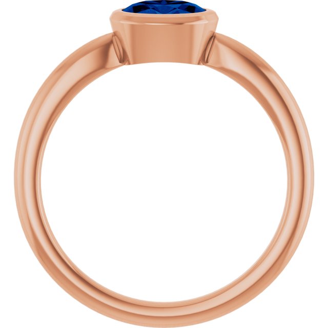 Lab-Grown Blue Sapphire | Oval | 6 x 4mm
