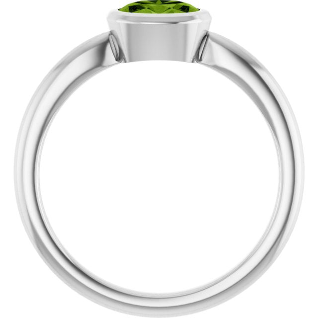 Natural Peridot | Oval | 6 x 4mm