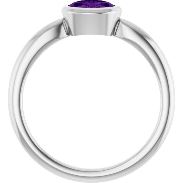 Natural Amethyst | Oval | 6 x 4mm
