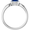 Lab-Grown Blue Sapphire | Oval | 6 x 4mm