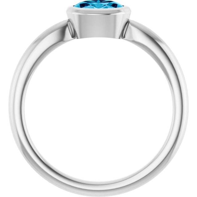 Natural Aquamarine | Oval | 6 x 4mm