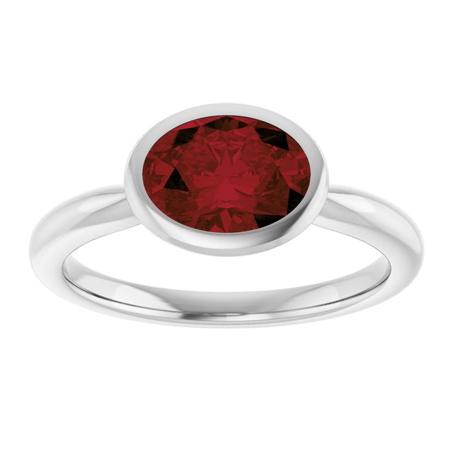 Natural Mozambique Garnet | Oval | 8 x 6mm